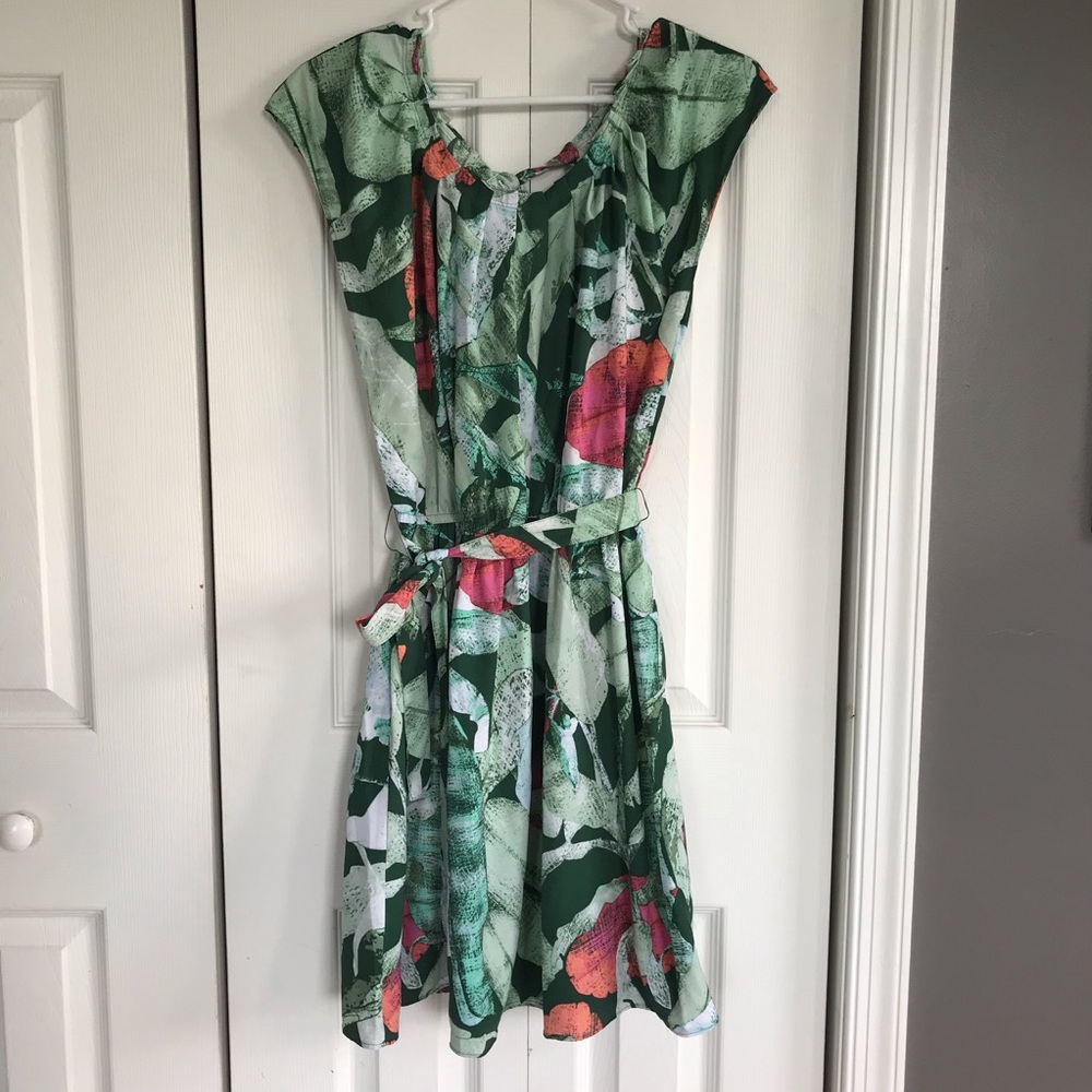 LC Lauren Conrad Pleat Neck Dress